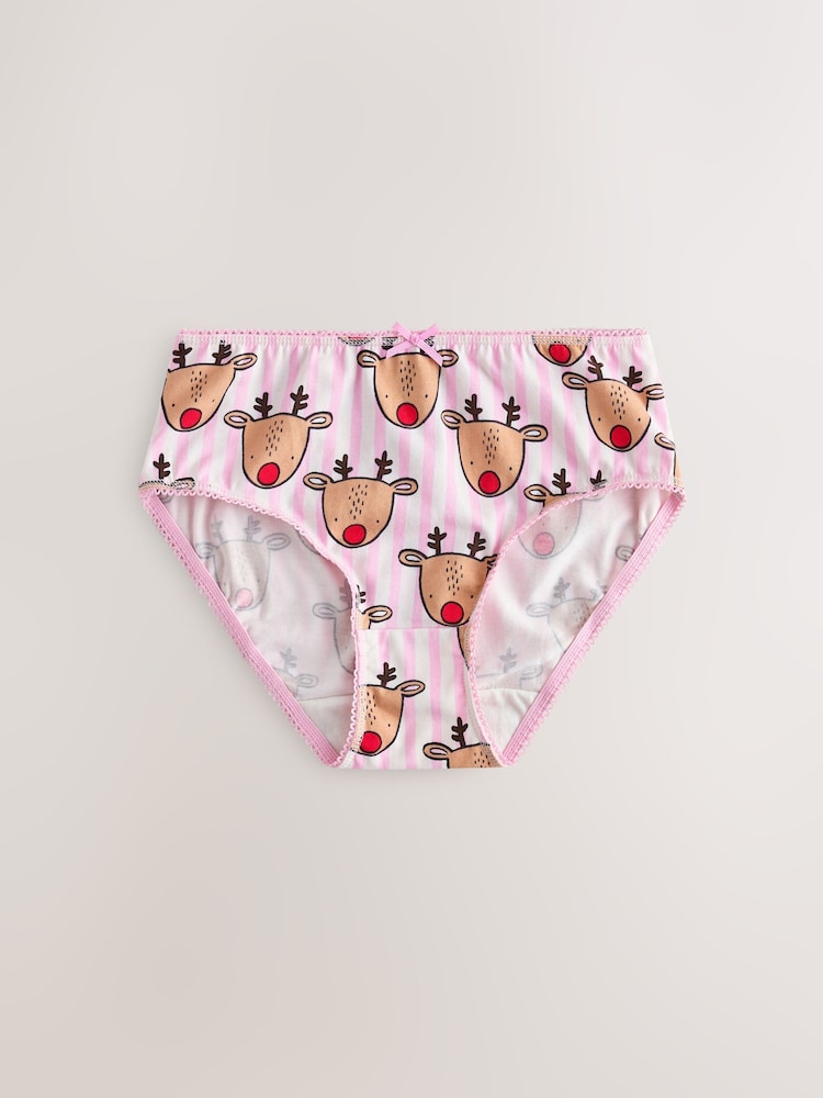Red Bow Christmas Briefs 3 Pack (1.5-12yrs) - Image 2 of 7