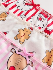 Red Bow Christmas Briefs 3 Pack (1.5-12yrs) - Image 6 of 7
