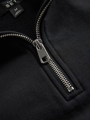 The Set 2 Pack Quater Zip Loopback Jumpers Black/Navy - Image 4 of 5