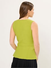 Star by Julien MacDonald Green Sleeveless Button Detail Knitted Vest - Image 3 of 6