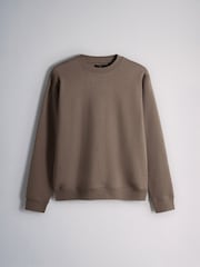 The Set 4PK Brushed Crew Sweatshirt Black - Image 2 of 7