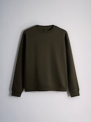 The Set 4PK Brushed Crew Sweatshirt Black - Image 4 of 7