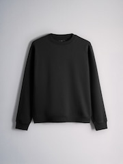 The Set 4PK Brushed Crew Sweatshirt Black - Image 5 of 7
