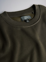 The Set 4PK Brushed Crew Sweatshirt Black - Image 6 of 7