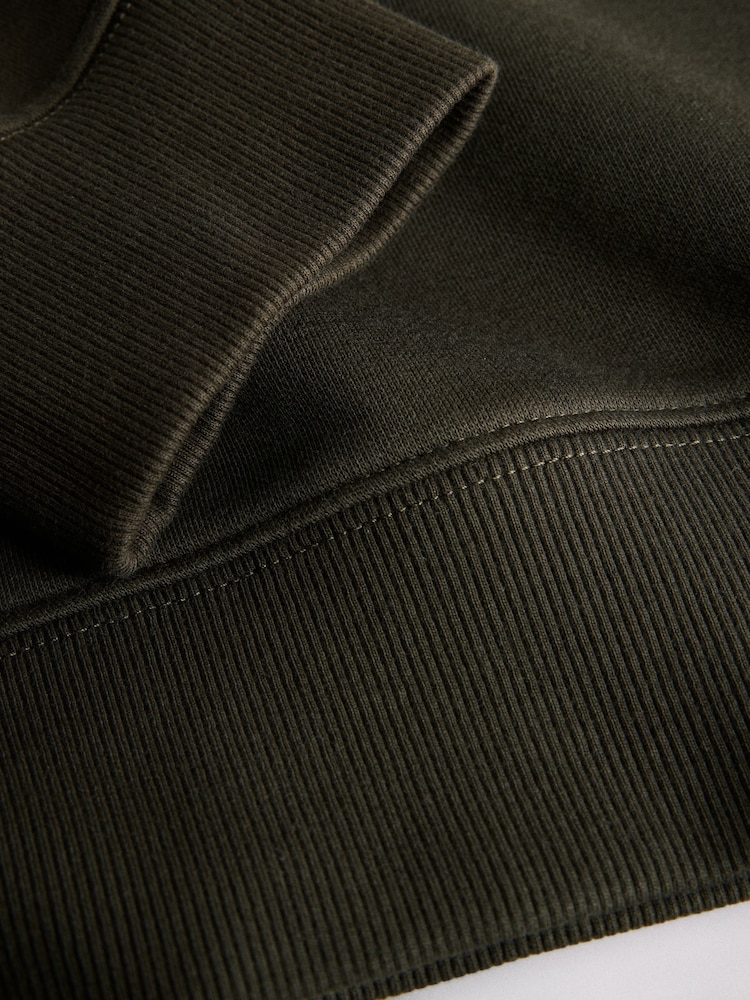 The Set 4PK Brushed Crew Sweatshirt Black - Image 7 of 7