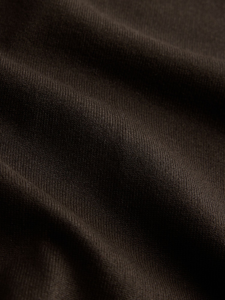 The Set 2 Pack Trophy Neck Knit Jumpers Brown/Cream - Image 5 of 5