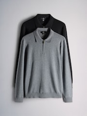 The Set Jumper 2 Pack Black/Grey - Image 1 of 5