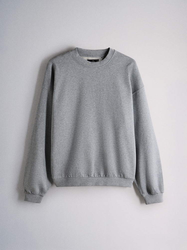The Set Crew Neck Sweatshirt Mid Grey - Image 1 of 3