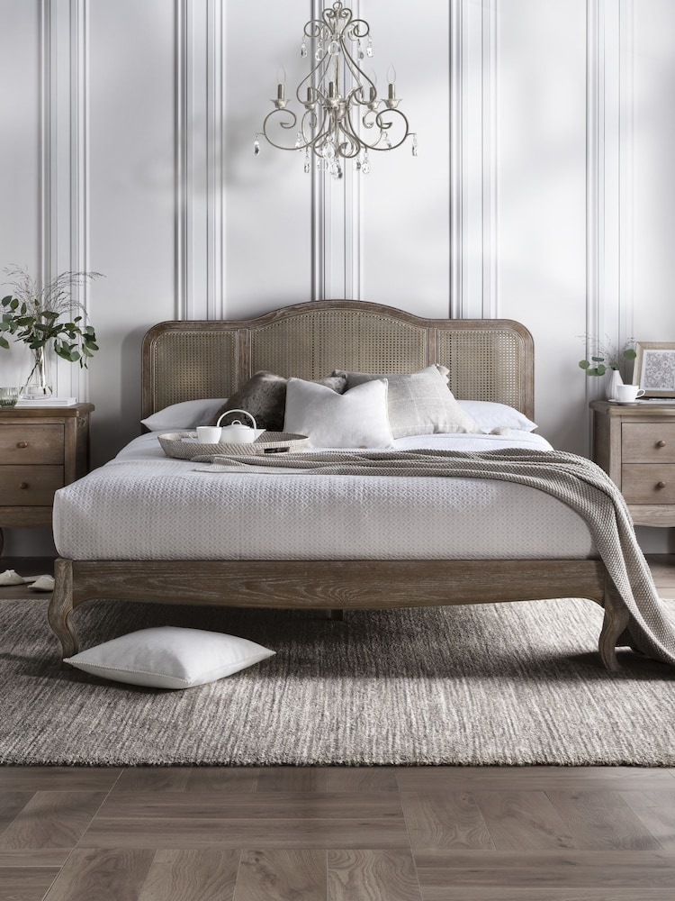 Time 4 Sleep Oak Classic French Rattan Bed Frame - Image 1 of 4