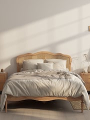 Time 4 Sleep Oak Matilda Rattan Bed Frame - Image 2 of 4