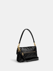 COACH Black Quilted Glazed Leather Chain Tabby Shoulder Bag With Chain - Image 4 of 7