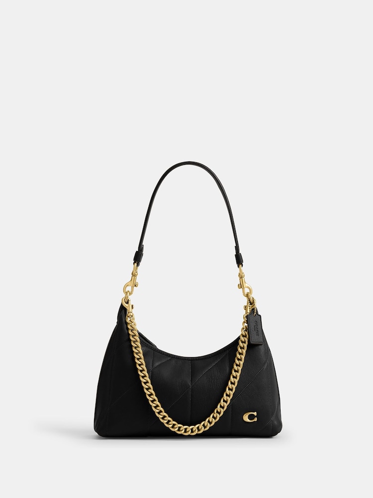 COACH Black Soft Quilted Leather Juliet Shoulder Bag - Image 1 of 5