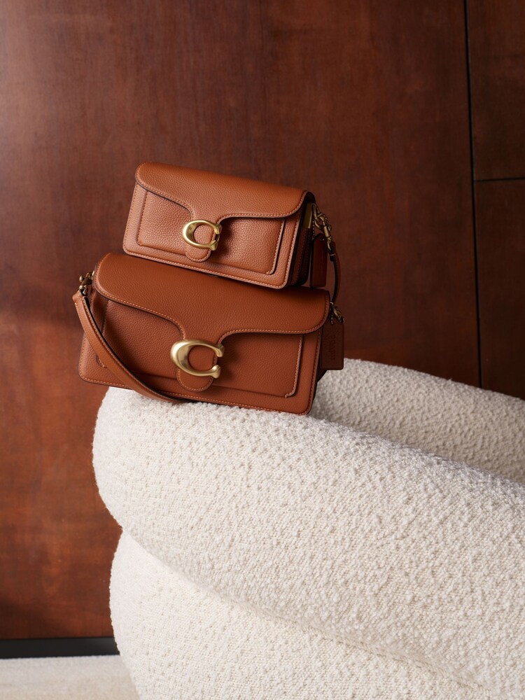 COACH Brown Tabby 20 Polished Pebble Bag - Image 11 of 11