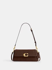 COACH Brown Suede Jet Shoulder Bag - Image 1 of 6