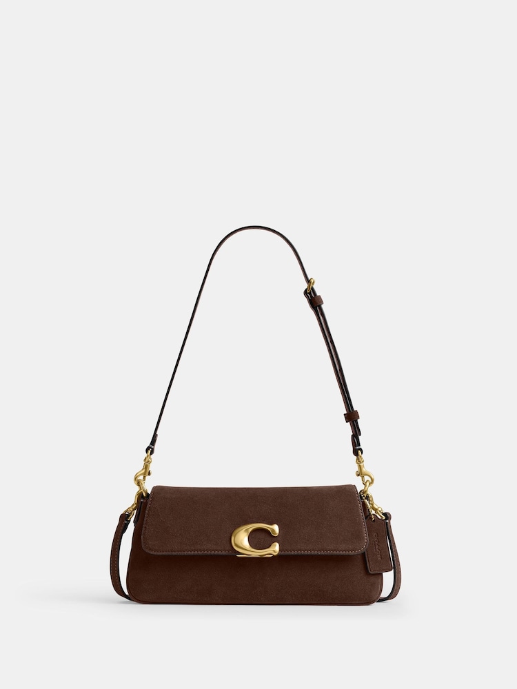 COACH Brown Suede Jet Shoulder Bag - Image 1 of 6