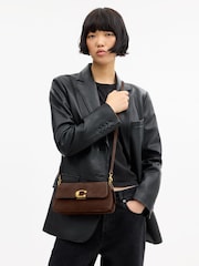 COACH Brown Suede Jet Shoulder Bag - Image 2 of 6