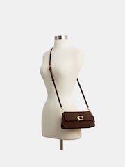 COACH Brown Suede Jet Shoulder Bag - Image 6 of 6