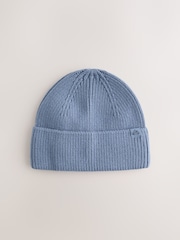 Blue/Navy/Colbalt Knitted Beanie Hats 3 Piece (1-16yrs) - Image 4 of 6