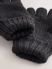 Black Cable Beanie Scarf and Gloves (3-16yrs) - Image 3 of 4