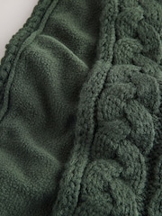 Khaki Green Cable Beanie Scarf and Gloves Set (3-16yrs) - Image 4 of 4