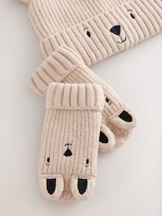 Personnage d'ours neutre - Ensemble chapeau et gants 2 Piece (3mois-6ans) - Image 2 de 4