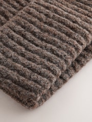 Chocolate Brown Beanie and Gloves Set 2 Piece (3-16yrs) - Image 2 of 3