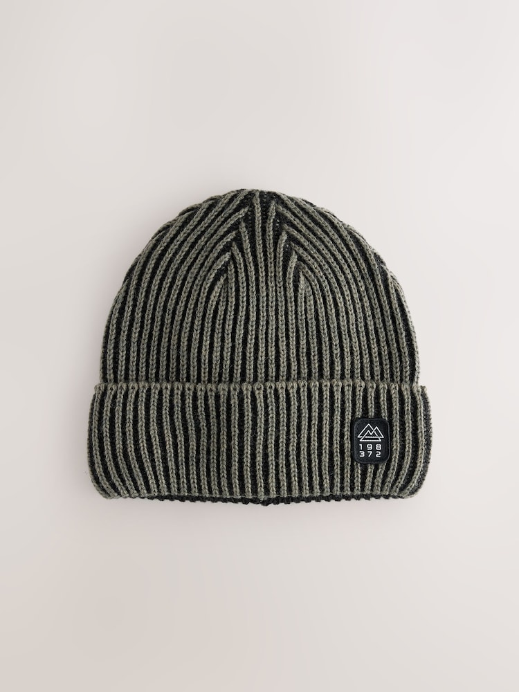 Khaki Green Plait Beanie (1-16yrs) - Image 1 of 3 Khaki Green Plait Beanie (1-16yrs) - Image 1 of 3
