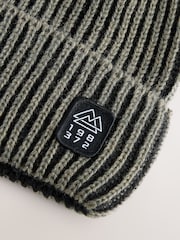 Khaki Green Plait Beanie (1-16yrs) - Image 2 of 3