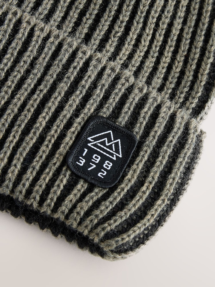Khaki Green Plait Beanie (1-16yrs) - Image 2 of 3 Khaki Green Plait Beanie (1-16yrs) - Image 2 of 3