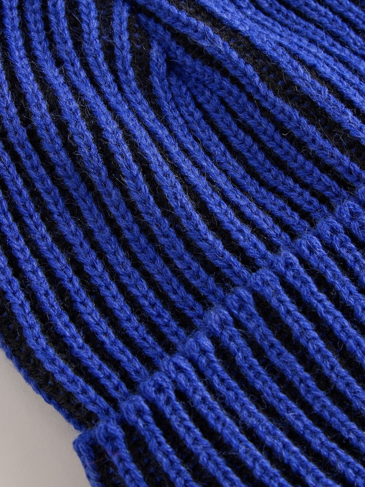 Colbalt Blue Plait Beanie (1-16yrs) - Image 3 of 3
