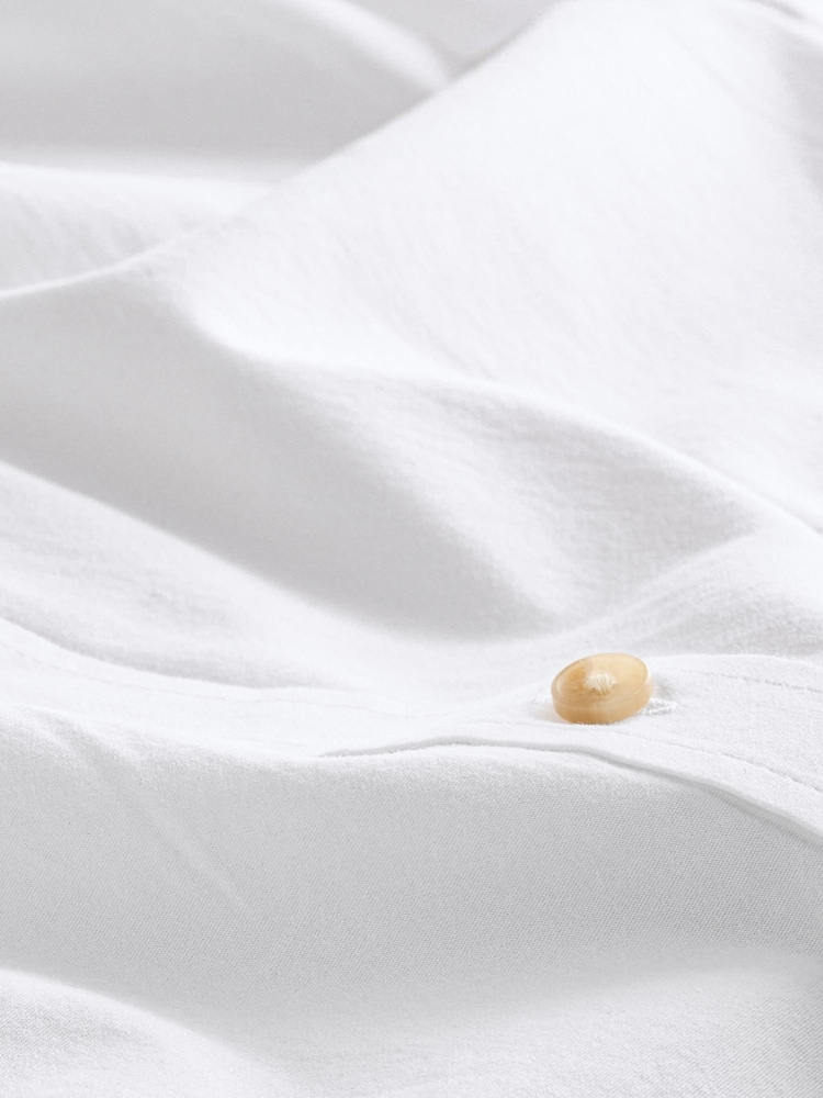 White Brushed Cotton Boyfriend Shirt - Image 9 of 9 White Brushed Cotton Boyfriend Shirt - Image 9 of 9