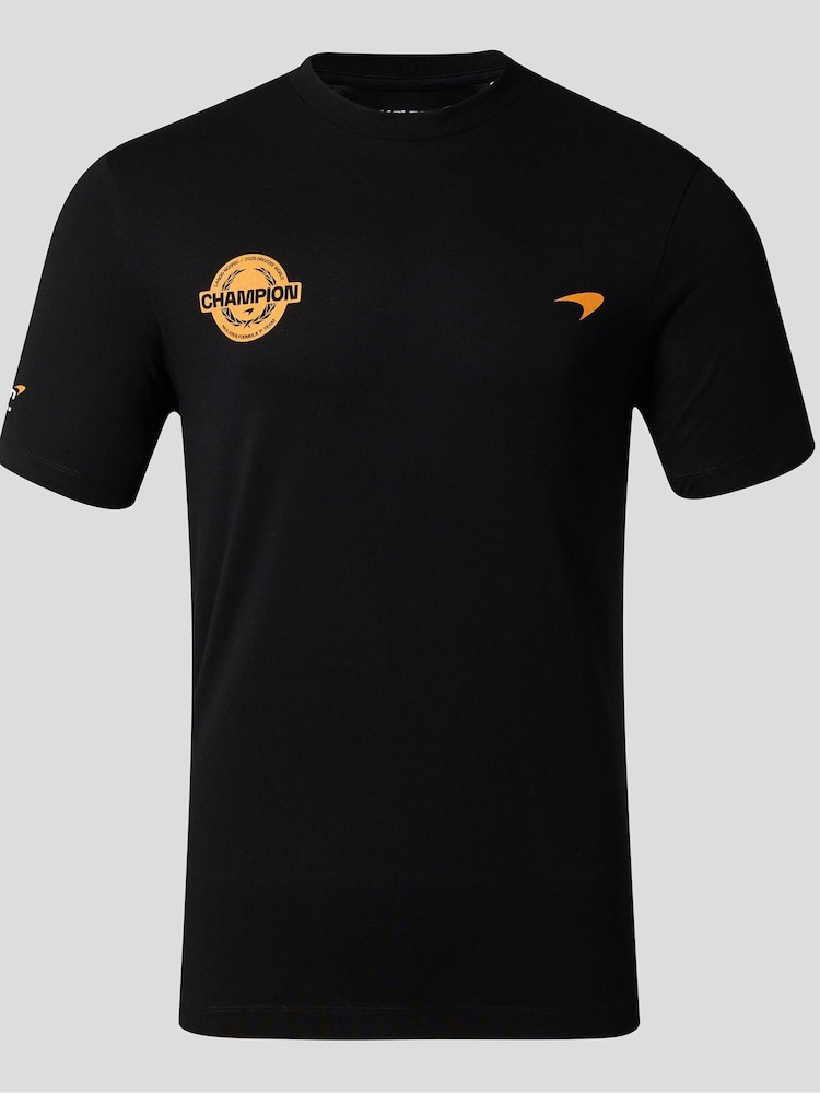 Castore Black Mclaren Champions Driver Lando T-Shirt - Image 1 of 3