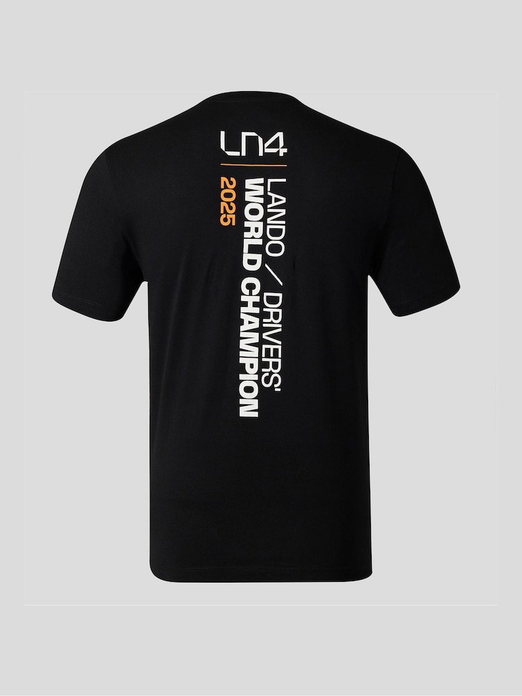 Castore Black Mclaren Champions Driver Lando T-Shirt - Image 2 of 3