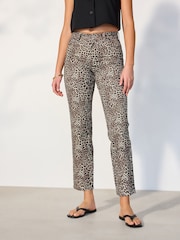 Imprimé léopard - Jean droit Authentic taille haute - Image 2 de 6