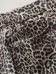 Leopard Print Authentic High Rise City Straight Leg Jeans - Image 9 of 9