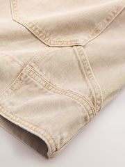 Neutral Mini Cargo Denim Skirt - Image 3 of 3