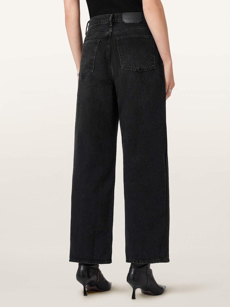AllSaints Black Aki Crossover Jeans - Image 2 of 8