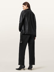 AllSaints Black Aki Crossover Jeans - Image 5 of 8