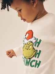 The Grinch Ecru - Camiseta navideña de manga larga (3 meses - 8 años) - Imagen 4 de 4
