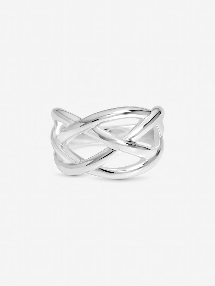 Simply Silver 925 Sterling Silver Statement Open Polished Ring Gift Pouch - Image 1 of 1