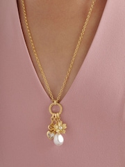 Ted Baker Gold Tone ISADORA Icon Charm Multi Pendant Necklace - Image 2 of 3