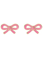 Ted Baker Gold Plated BOWIE Tie Bow Enamel Stud Earrings - Image 3 of 5