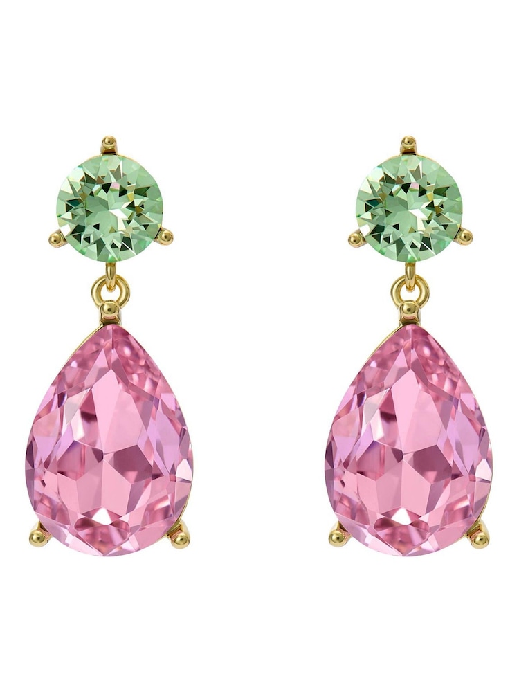 Ted Baker Gold Tone TEAIRE Crystal Teardrop Earrings - Image 1 of 4