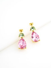 Ted Baker Gold Tone TEAIRE Crystal Teardrop Earrings - Image 2 of 4
