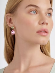 Ted Baker Gold Tone TEAIRE Crystal Teardrop Earrings - Image 4 of 4