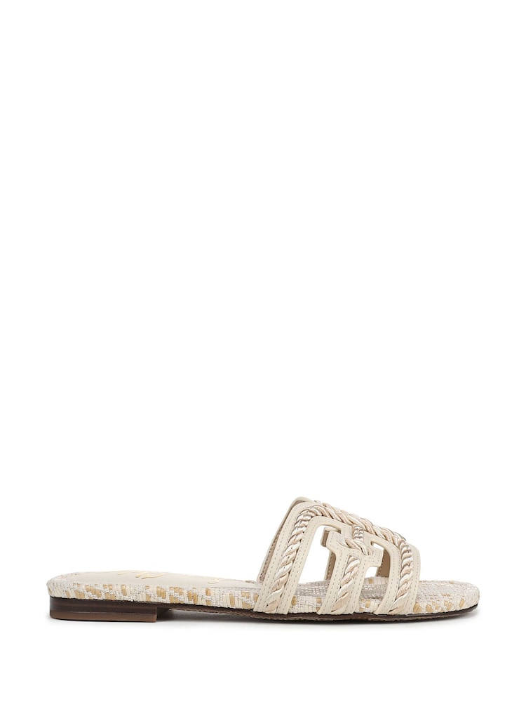 Sam Edelman Cream Bay Twist Regular Fit Slides - Image 1 of 7