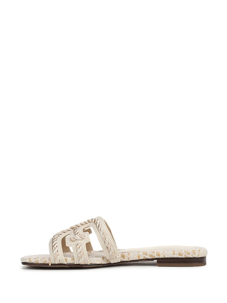 Sam Edelman Cream Bay Twist Regular Fit Slides - Image 2 of 7