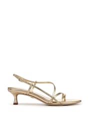 Sam Edelman Gold Cora Regular Fit Slides - Image 1 of 7