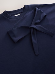 self. Navy Sweatshirt with Removable Scarf - Image 2 of 4
