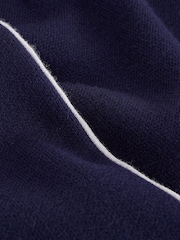 self. Blue Knitted Side Stripe Jumper - Image 8 of 9